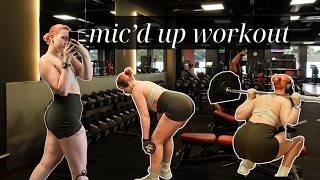 micd up gym workout  lower bodyglutes