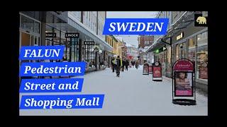 Walk in Falun City Amazing Places  to visit in SWEDEN 4k