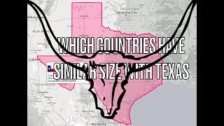 Size Comparison of #texas with #france #ukraine #spain #thailand #yemen