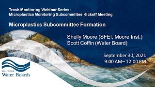 Microplastics Monitoring Subcommittee Microplastics Subcommittee Formation