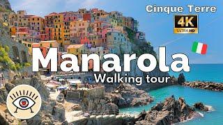 CINQUE TERRE  Italy  MANAROLA  WALKING TOUR  4K