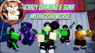 AUT NEW MYTHIC CRAZY DIAMONDS & SUNA SKIN SHOWCASE  ROBLOX AUT SUMMER UPDATE PHASE 2