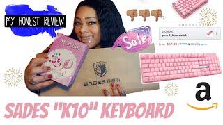 Sades K10 Full Pink Gaming Keyboard Review