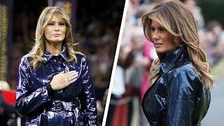 Is Melania Trump’s Trench Coat Black or Blue?