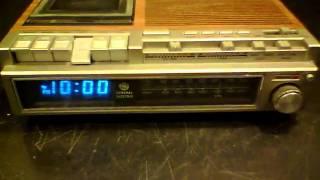 GE Alarm Clock Radio Tape Player