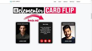  Free-Elementor Card With Flip Animation After Hover