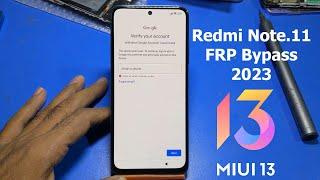 REMI NOTE 11 FRP Bypass  Redmi MiUi 13 FRP Bypass 2023