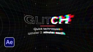 Create 3 Fast Popular Glitch Effects   After Effects Tutorial