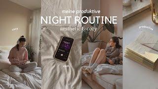 MY ‘PRODUCTIVE’ NIGHT ROUTINE realistisch produktiv & *aesthetic*  Abend Routine