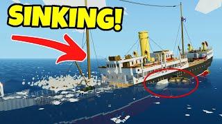 Sinking The SS Thompson In Stormworks Ship Survival