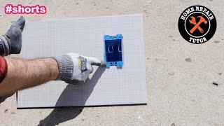 Tile Tips for Electrical Outlets - #shorts