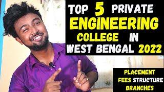 Top 5 Private Engineering College in West Bengal  Fees  Placement  Branches  Campus