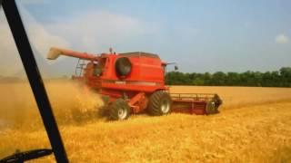 Ivan presenting his skills in operating farm machinery with attached equipment