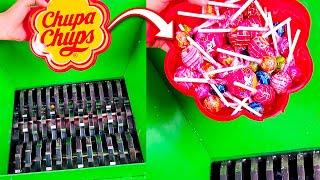 CHUPA CHUPS VS SHREDDER MACHINE   Satisfying ASMR Shredding Compilation