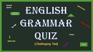 English Grammar TestTest your English KnowledgeCan you get perfect score?