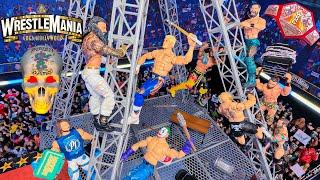 Deadly Games Action Figure Match Reigns vs Rhodes vs Rollins vs Punk vs Brock vs Theory vs Ricochet