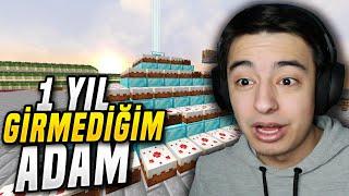 1 YIL GİRMEDİĞİM SKYBLOCK ADAM  -minecraft