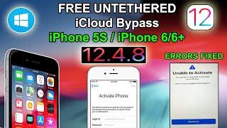 FREE Untethered iCloud Bypass iOS 12.4.813.6.1 Windows iCloud Bypass iPhone 5siPhone66plusiOS12