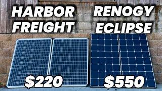 Best Solar Panel - Harbor Freight 100 Watt Solar VS Renogy Eclipse Solar