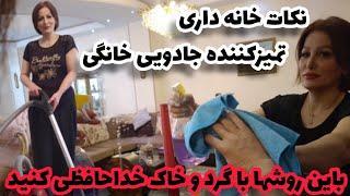 آموزش نکات خانه داری و محلول جادویی خانه ای به تمیزی گل داشته باشیدبا عمه کتی