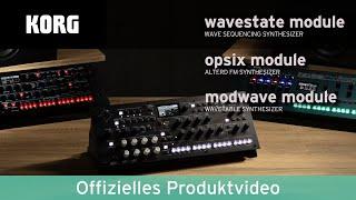 KORG wavestate module modwave module und opsix module - Offizielles Produktvideo