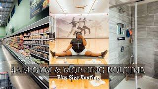 4AM Gym & Morning Routine  Plus Size Productive Morning Routine  FROM HEAD TO CURVE