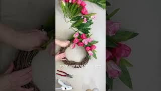 How to make a tulip wreath 