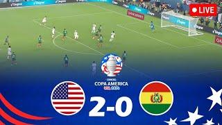 USA vs BOLIVIA  Conmebol Copa America USA 2024 Full Match