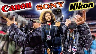 CANON SONY or NIKON...What Cameras PROS Use At the World Series Behind MLB