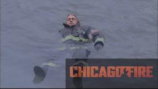 Severide and Casey jump off a building  Chicago fire