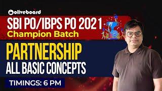 SBI POIBPS PO 2021  Maths Preparation  Partnership  All Basic Concepts  Maths By Lokesh Sir