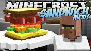 Minecraft  SANDWICH MOD The Tallest Sandwich in the World  Mod Showcase