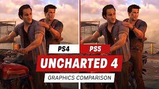 Uncharted Legacy of Thieves Graphics Comparison PS5 vs. PS4 Pro Uncharted 4
