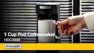 1 Cup Pod Coffeemaker Hamilton Beach Commercial®  Delicious in-room coffee  HDC200B Series