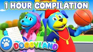 Doggyland  1 Hour Compilation    Eat Your Veggies Dreams + More Kids Songs & Nursery Rhymes