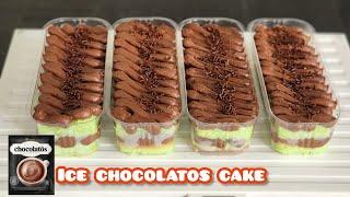 Ini saya kasih resep dessert box enak buat ide jualan. Ice chocolatos cake dessert box