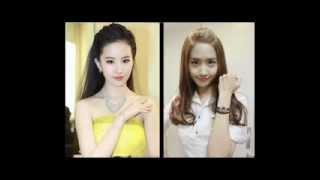 YoonaSNSD VS Liu Yi Fei   who is prettier    YouTube