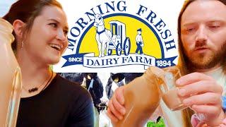 Irish Guy Tries Morning Fresh Dairy Farm For The First Time