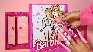 Paper diy barbie girl blind bag tutorial 바비인형 블라인드백 튜토리얼  asmr