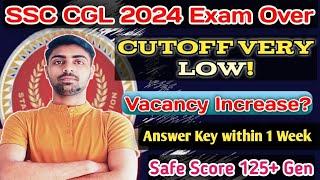 SSC CGL 2024 Expected cutoff  Cut-off very low Answer Key Date ? #ssc #cgl #ssccgl