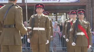 Royal Anglian Regiments Freedom of Entry March in Hoddesdon