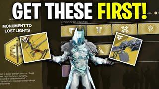 TOP 10 BEST EXOTICS To Buy For Solo Players Destiny 2  Monument To Lost Lights Guide  Final Shape