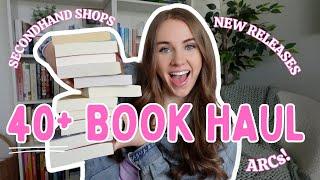 HUGE Book Haul again... ️ 40+ book haul & unboxing