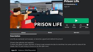 playing roblox prison life in 2023