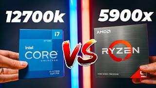 The BEST 12-Core CPU BATTLE Ryzen 9 5900x vs Intel i7 12700k #creators