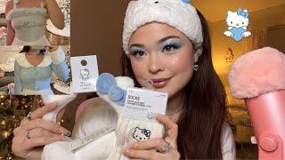 ASMR Forever 21 X Hello Kitty Blue Angel Collection Try-On Haul 🩵🪽