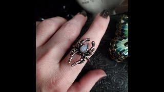 Opal Spider Ring