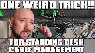 DIY Cable Management for Standing Desk