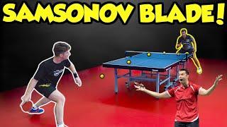 TESTING VLADIMIR SAMSONOVS TABLE TENNIS BAT