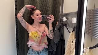 4K TRY ON HAUL CLOTHES   VERY TRANSPARENT AND SEE THROUGH   NO BRA